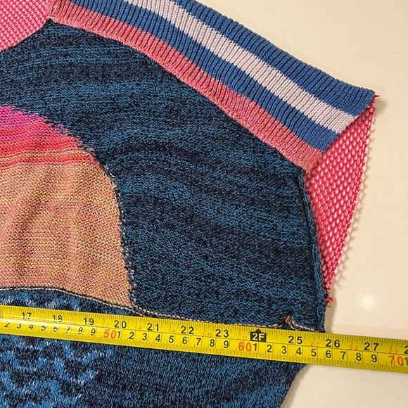 FREE PEOPLE Sunset Fringe Knit Festival Boho Coverup Top | XS/S | Retail $168 - Picture 5 of 8